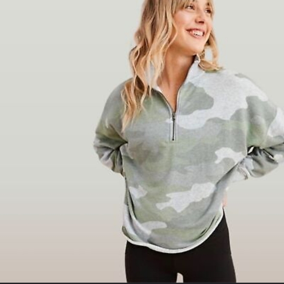 Aerie Sunday Soft Quarter Zip Pullover Sweatshirt Size XSmall - Picture 1 of 6